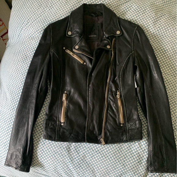 Distressed Leather Biker Jacket Mauritius Sofia Jacket XS NEW RARE - Picture 8 of 15